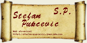 Stefan Pupčević vizit kartica